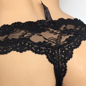 Victoria's Secret Intimates & Sleepwear - L Victoria's Secret Black Lace Thong Panty Victoria's Secret Intimates & Sleepwear - L Victoria's Secret Black Lace Thong Panty